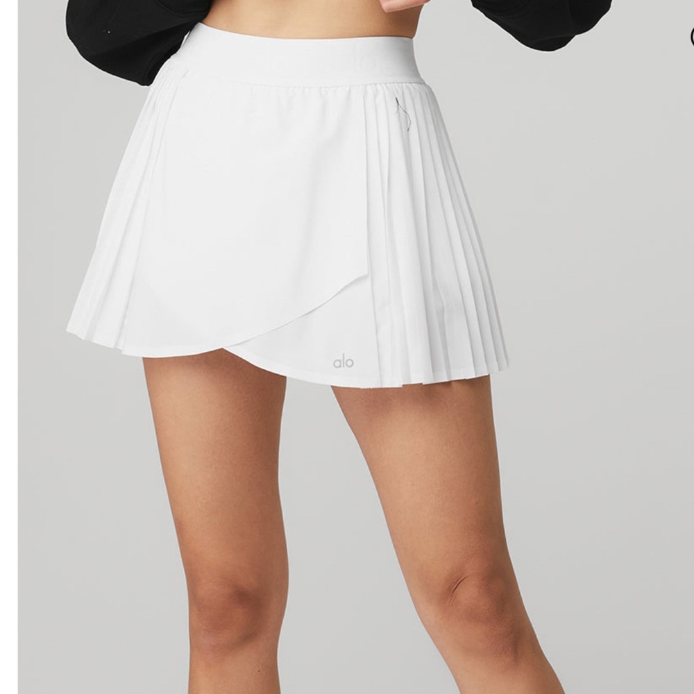 ALO Yoga White Mini Skirt